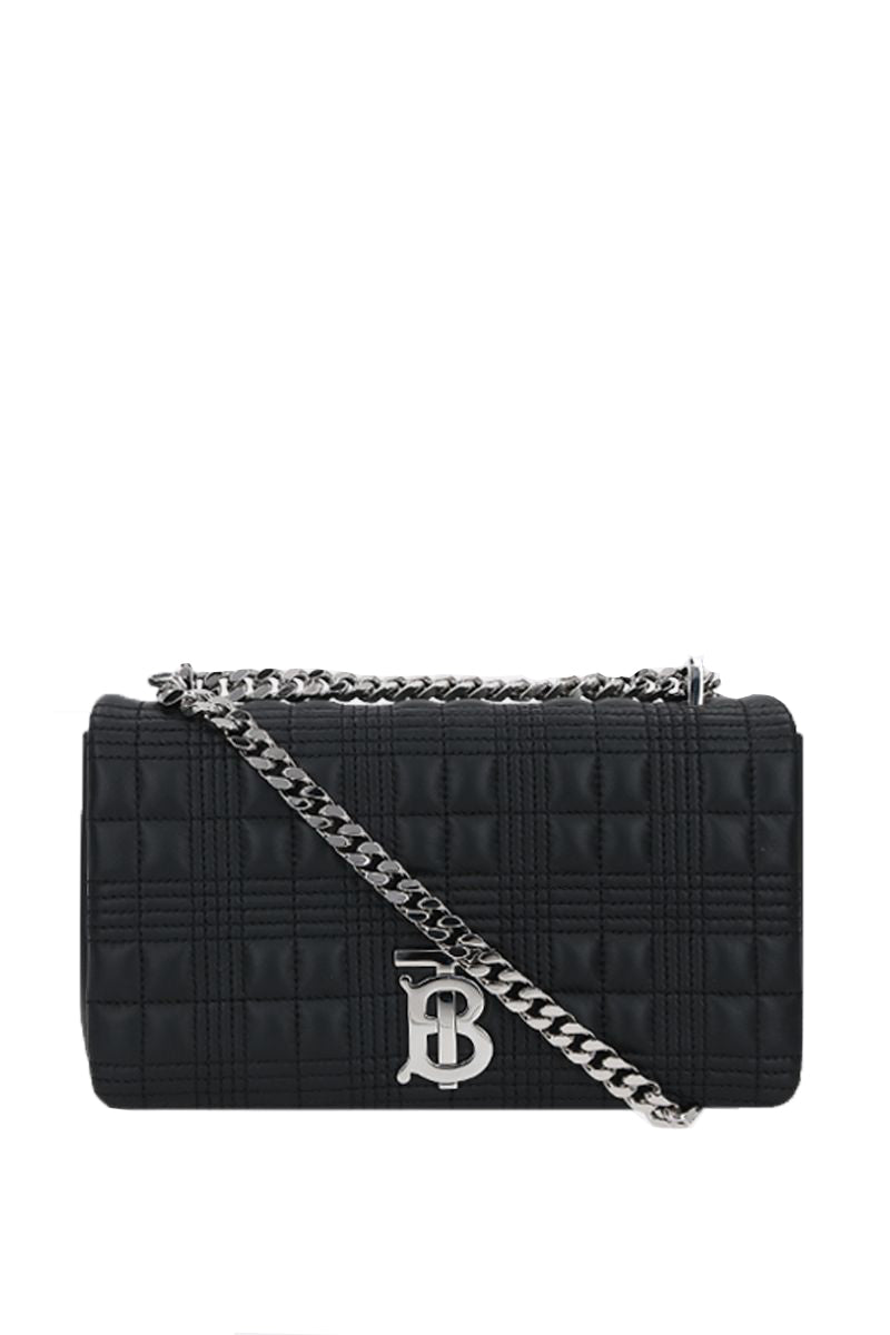 Lola Small Leather Shoulder Bag in Black - Burberry