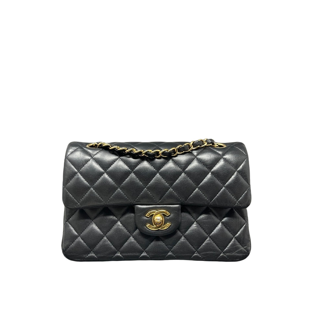 Chanel Black Quilted Lambskin Full Flap Small Q6B0231IK1239 | WGACA