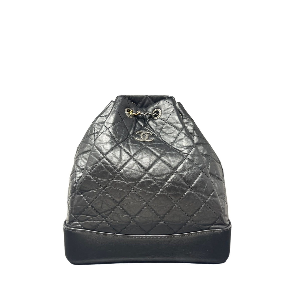 CHANEL, Bags, Chanel Chanel Aged Calfskin Quilted Small Gabrielle Backpack  Black Black